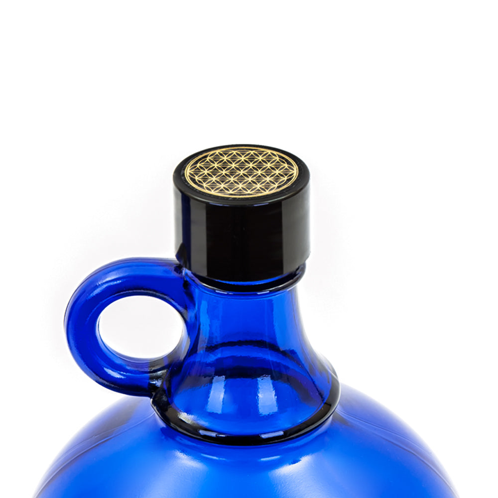 Glasballonflasche 2 Liter - Blume des Lebens