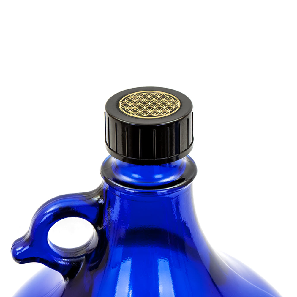 Glasballonflasche 5 Liter - Blume des Lebens